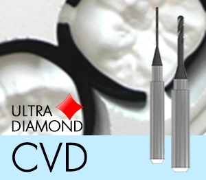 Picture of 5X200/450/500 Masterpiece Zirconia Tool D1.0xL14x53 CVD Diamond Coated Ballnose Endmill