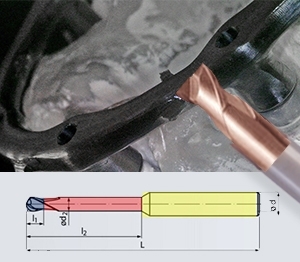 Picture of 5X200/450/500 OEM Metal Tool D0.6xL5x50 Flat Endmill